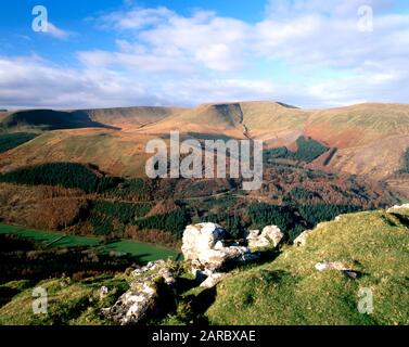 Waun von Rydd Bryniau Gleision, in der Nähe von Talybont, Brecon Beacons National Park, Powys, Wales. Stockfoto