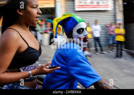 Favela Jardim Colombo, São Paulo, Brasilien Stockfoto