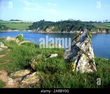 Muxham Point, Erme Mouth in der Nähe von Bigbury on Sea, South Hams, Devon. Stockfoto