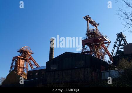 Rhondda Heritage Park in Trehafod, Rhondda Valley, South Wales. Stockfoto