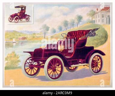 Early Electric Car, Vintage Car, Model 5 Runabout, Price 1600 US-Dollar, von Babcock Electrics, Illustration 1909 Stockfoto