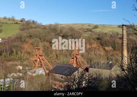 Rhondda Heritage Park in Trehafod, Rhondda Valley, South Wales. Stockfoto