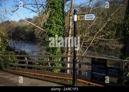 Maidenhead, Berkshire, 20. Januar 2020, Boulters Lock, Restaurant, Raymill Island, Themse, Thames Valley, [Mandatary Credit: Peter SPURRIER], Stockfoto