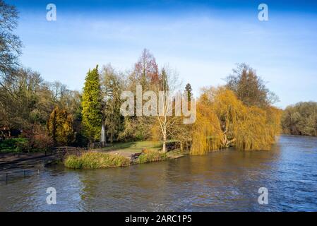 Maidenhead, Berkshire, 20. Januar 2020, Boulters Lock, Restaurant, Raymill Island, Themse, Thames Valley, [Mandatary Credit: Peter SPURRIER], Stockfoto