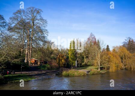 Maidenhead, Berkshire, 20. Januar 2020, Boulters Lock, Restaurant, Raymill Island, Themse, Thames Valley, [Mandatary Credit: Peter SPURRIER], Stockfoto