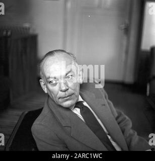 Portrat eines älteren Herrn, Deutschland 1950er Jahre. Porträt eines älteren Mannes, Deutschland 1950er Jahre. Stockfoto