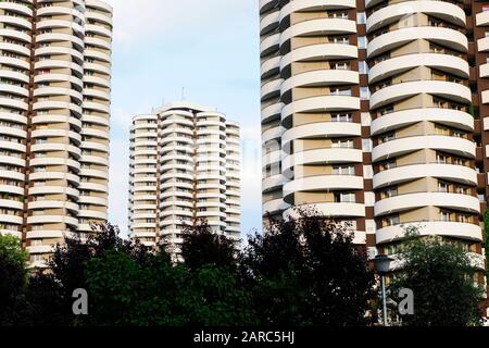 Katowice, slaskie, polska, abstrakte Architektur Stockfoto