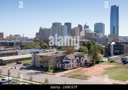 Oklahoma City, Oklahoma, USA Skyline im Stadtzentrum. Stockfoto