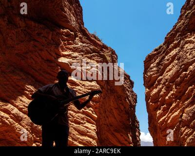 Das Amphitheater an der Ruta 68, das Salta mit Cafayate, Argentinien, verbindet Stockfoto