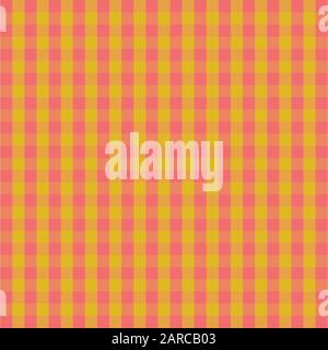 Farbenfroher Plaid Hintergrund, nahtloses Tartan-Muster, bunte Streifen. Karierter Stoffdruck, Hintergrund Stock Vektor