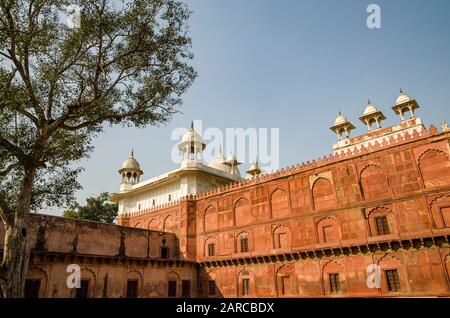 Details zum Agra Fort Stockfoto