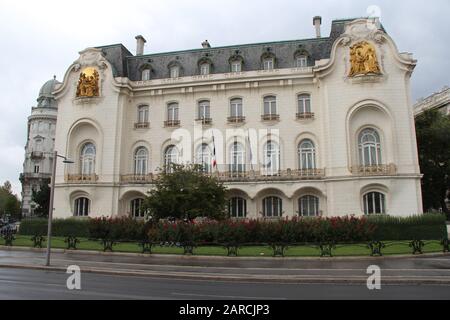 Jugendstilgebäude (französische Botschaft) in wien (österreich) Stockfoto