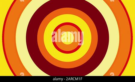 Bunter Rundtunnel mit radialen Streifen, computergeneriert. 3D-Rendering des abstrakten Hintergrunds des Übergangs Stockfoto