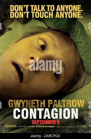 Ansteckung (2011) unter der Regie von Steven Soderbergh und mit Gwyneth Paltrow als Elizabeth 'Beth' Emhoff in dieser genauen Darstellung der Verbreitung eines tödlichen Virus und der daraus resultierenden Pandemie.