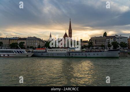 Szilagyi Dezso Square Reformierte Kirche in Budapest, Ungarn Stockfoto