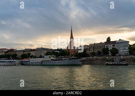 Szilagyi Dezso Square Reformierte Kirche in Budapest, Ungarn Stockfoto