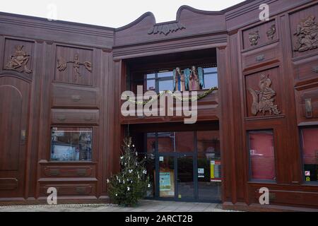 Polen, TORUN- 12. Dezember 2020: Theater "Baj Pomorski" in Torun, Polen - Puppentheater, seit 1946 in Torun aktiv Stockfoto