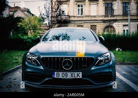 Das Coupé Mercedes-Benz C63 S ist ein 2016 vorgestellten Performance-Coupé und eine Variante der Mercedes-Benz W205-Plattform. Stockfoto