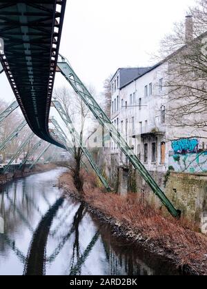 Schwebebahn Wuppertal Stockfoto