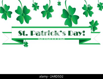 saint Patricks Tag horizontaler Bannervektor - irish Celebration Stock Vektor