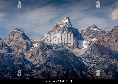 Grand Tetons Mountain Peaks, Wyoming Stockfoto