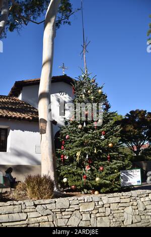 San Luis Obispo, Kalifornien. USA 5. Dezember 2017. Mission San Luis Obispo de Tolosa. Das Unternehmen wurde im Jahre 772 von Pater Junipero Serra gegründet. Die fünfte Mission in Kalifornien Stockfoto