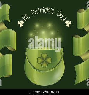 Karte für Saint Patricks Days Stock Vektor