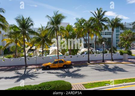 Miami Vice TV-Veranstaltungsort an der Washington Avenue, South Beach, Miami, Florida, Vereinigte Staaten von Amerika, Nordamerika Stockfoto