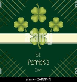 Karte für Saint Patricks Days Stock Vektor