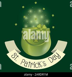 Karte für Saint Patricks Days Stock Vektor