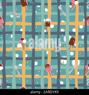 Eis nahtlose Muster. Vector Illustration Stock Vektor