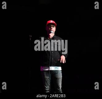 Januar 2020, Norfolk, Virginia, USA: Jo KOY bringt die Lachen am 24. Januar 2020 in Die Chartway Arena an Der Old Dominion University, Norfolk, Virginia. Foto Â© Jeff Moore (Credit Image: © Jeff Moore/ZUMA Wire) Stockfoto