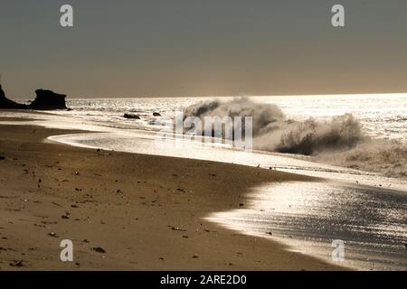 California Sunrise Beach Stockfoto