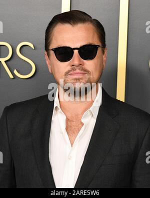 27. Januar 2020, Hollywood, Kalifornien, USA: Leonardo DiCaprio besucht den 92. Oscarnominierten Luncheon im Ray Dolby Ballroom. (Bild: © Billy Bennight/ZUMA Wire) Stockfoto