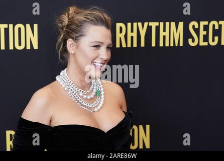 New York, Vereinigte Staaten. Januar 2020. Blake Lively kommt am 27. Januar 2020 in New York City auf dem roten Teppich bei der New Yorker "The Rhythm Section"-Vorführung an der Brooklyn Academy of Music an. Foto von John Angelillo/UPI Credit: UPI/Alamy Live News Stockfoto