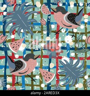 Nahtlose floralen Muster. Hand gezeichnet. Vector Illustration Stock Vektor