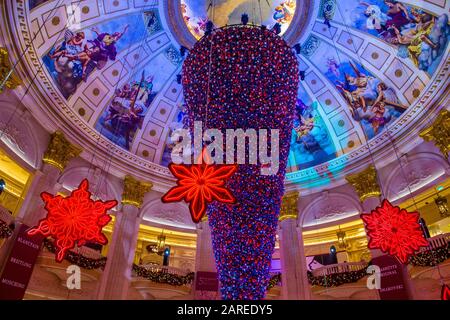 Das Interieur des Pariser Hotels und Kasinos in Macau Stockfoto
