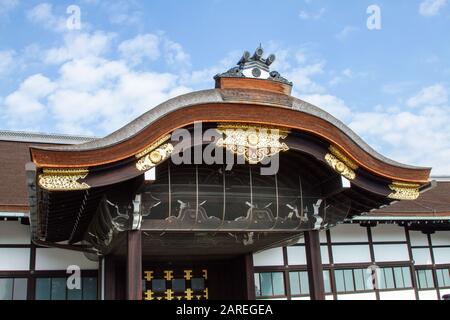 Kyoto Kaiserpalast - Kenshunmon-Tor Stockfoto