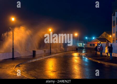 Stürmische Meere, Westward Ho! North Devon, Großbritannien Stockfoto
