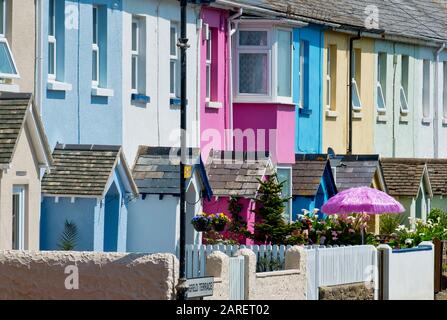 Springfield Terrace Westward Ho!, North Devon Stockfoto