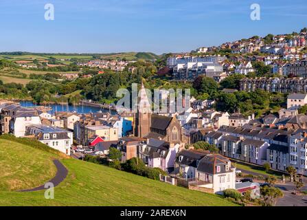 Blick auf die Stadt Ilfracombe am Meer in Nord-Devon UK Stockfoto