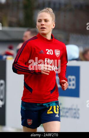 Dagenham, ENGLAND - 27. JANUAR: Leonie Maier von Arsenal während des Vorspiels beim Fa Cup Fourth Round Match Der Damen zwischen West Ham United Women und Arsenal im Rush Green Stadium am 27. Januar 2020 in Dagenham, England7 (Foto von AFS/Espa-Images) Stockfoto