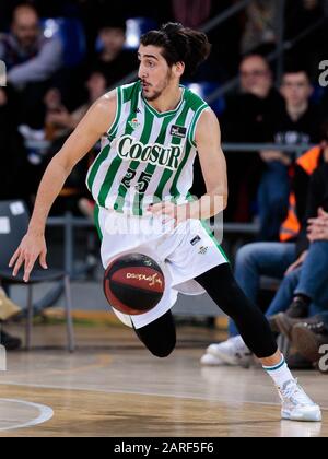 Kenan Sipahi beim Spiel der Liga Endesa zwischen dem FC Barcelona und Real Betis in Palau Blaugrana am 25. Januar 2020 in Barcelona, Spanien (Foto von DAX/ESPA-Images) Stockfoto