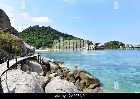 Blick auf die Insel Ko Nang Yuan Stockfoto