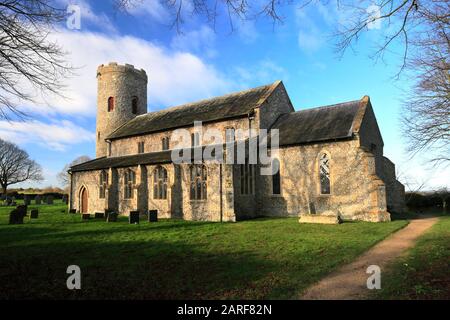 ST Margarets Church, Burnham Market Village, North Norfolk, England, Großbritannien Stockfoto