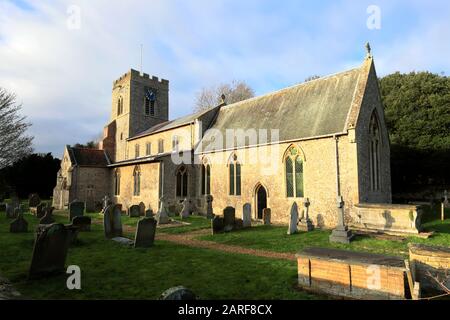 ST Marys Church, Burnham Market Village, North Norfolk, England, Großbritannien Stockfoto