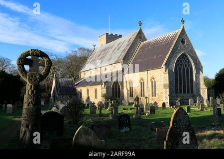 ST Marys Church, Old Hunstanton Village, North Norfolk, England, Großbritannien Stockfoto