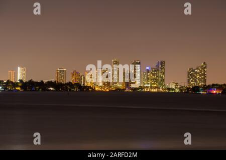 Miami, USA. Mai 2018. Miami, USA Mai 2018: Impressions Miami/South Coast - Mai - 2018 Miami Skyline at Aftert. Weltweite Nutzung Credit: Dpa/Alamy Live News Stockfoto