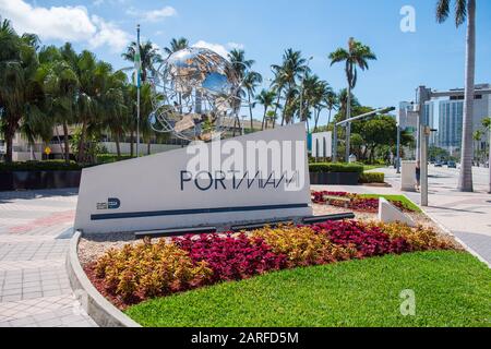 Miami, USA. Mai 2018. Miami, USA Mai 2018: Impressions Miami/South Coast - Mai - 2018 Port Miami/Port Miami weltweite Nutzung Credit: Dpa/Alamy Live News Stockfoto