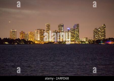 Miami, USA. Mai 2018. Miami, USA Mai 2018: Impressions Miami/South Coast - Mai - 2018 Miami Skyline at Aftert. Weltweite Nutzung Credit: Dpa/Alamy Live News Stockfoto